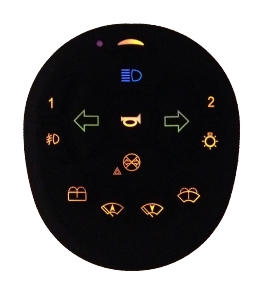 Wireless secondary remote control with backlight HLC series